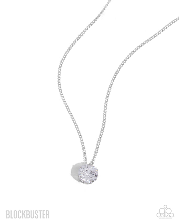 Paparazzi Necklace - What A Gem - White