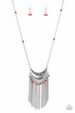 Paparazzi Necklace - Desert Trance - Red