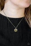Paparazzi Necklace - Primrose Path - Brass