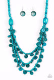 Paparazzi Necklace - Safari Samba - Blue