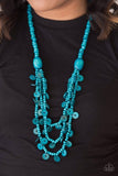 Paparazzi Necklace - Safari Samba - Blue