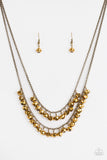 Paparazzi Necklace - Starlight Sailing - Brass