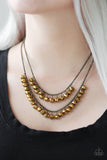 Paparazzi Necklace - Starlight Sailing - Brass