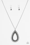 Paparazzi Necklace - Drippin In Drama - Silver