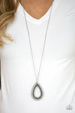 Paparazzi Necklace - Drippin In Drama - Silver