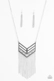 Paparazzi Necklace - Alpha Attitude - Silver