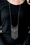 Paparazzi Necklace - Alpha Attitude - Silver