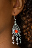 Paparazzi Earring - Sahara Song - Red