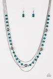 Paparazzi Necklace - High Standards - Blue