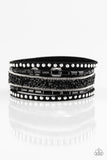 Paparazzi Urban Bracelet - Rhinestone Rocker - Black