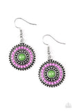 Paparazzi Earring - Rainbow Riviera - Purple