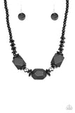 Paparazzi Necklace - Costa Maya Majesty - Black