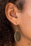 Paparazzi Earring - Ancient Wonders - Brass