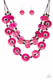 Paparazzi Necklace - Catalina Coastin - Pink
