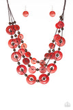 Paparazzi Necklace - Catalina Coastin - Red