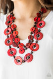 Paparazzi Necklace - Catalina Coastin - Red
