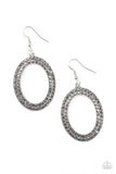 Paparazzi Earring - Go Down In Glitter - Silver