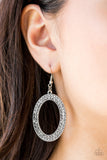 Paparazzi Earring - Go Down In Glitter - Silver