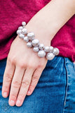 Paparazzi Bracelet - GLAM The Expense! - Silver