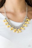 Paparazzi Necklace - Friday Night Fringe - Yellow