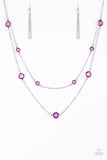 Paparazzi Necklace - Raise Your Glass - Purple