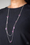 Paparazzi Necklace - Raise Your Glass - Purple