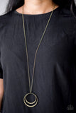 Paparazzi Necklace - Front and EPICENTER - Brass