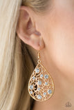 Paparazzi Earring - Certainly Courtier - Gold