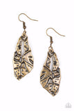 Paparazzi Earring - Cave Cavalier - Brass