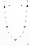 Paparazzi Necklace - Eloquently Eloquent - Red