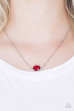 Paparazzi Necklace - Fashionably Fantabulous - Red