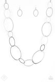 Paparazzi Necklace - City Circuit - Silver