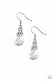Paparazzi Earring - 5th Avenue Fireworks - White