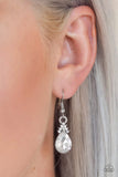 Paparazzi Earring - 5th Avenue Fireworks - White