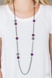 Paparazzi Necklace - Fashion Fad - Purple