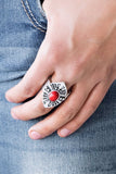 Paparazzi Ring - HOMESTEAD For The Weekend - Red