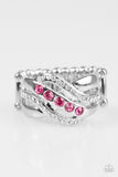 Paparazzi Ring - Flirting With Sparkle - Pink
