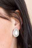 Old Hollywood Opulence - White Clip-On