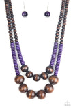 Paparazzi Necklace - Cancun Cast Away - Purple