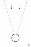 Paparazzi Necklace - Center Of Attention - Purple