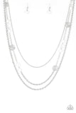 Paparazzi Necklace - Pretty Pop-tastic! - White