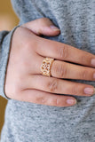 Paparazzi Ring - Tell Me How You Really FRILL - Rose Gold
