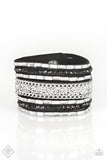 Paparazzi Bracelet - Rhinestone Rumble - Black