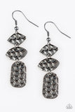 Paparazzi Earring - Nine to HIVE - Black