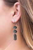 Paparazzi Earring - Nine to HIVE - Black