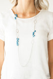 Paparazzi Necklace - Flirty Foxtrot - Blue