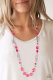 Paparazzi Necklace - Quite Quintessence - Pink