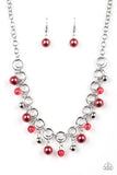 Paparazzi Necklace - Fiercely Fancy - Red
