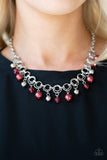 Paparazzi Necklace - Fiercely Fancy - Red