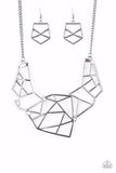 Paparazzi Necklace - World Shattering - Black
